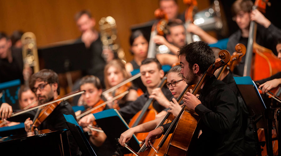 Músicos de la Joven Orquesta de Canarias