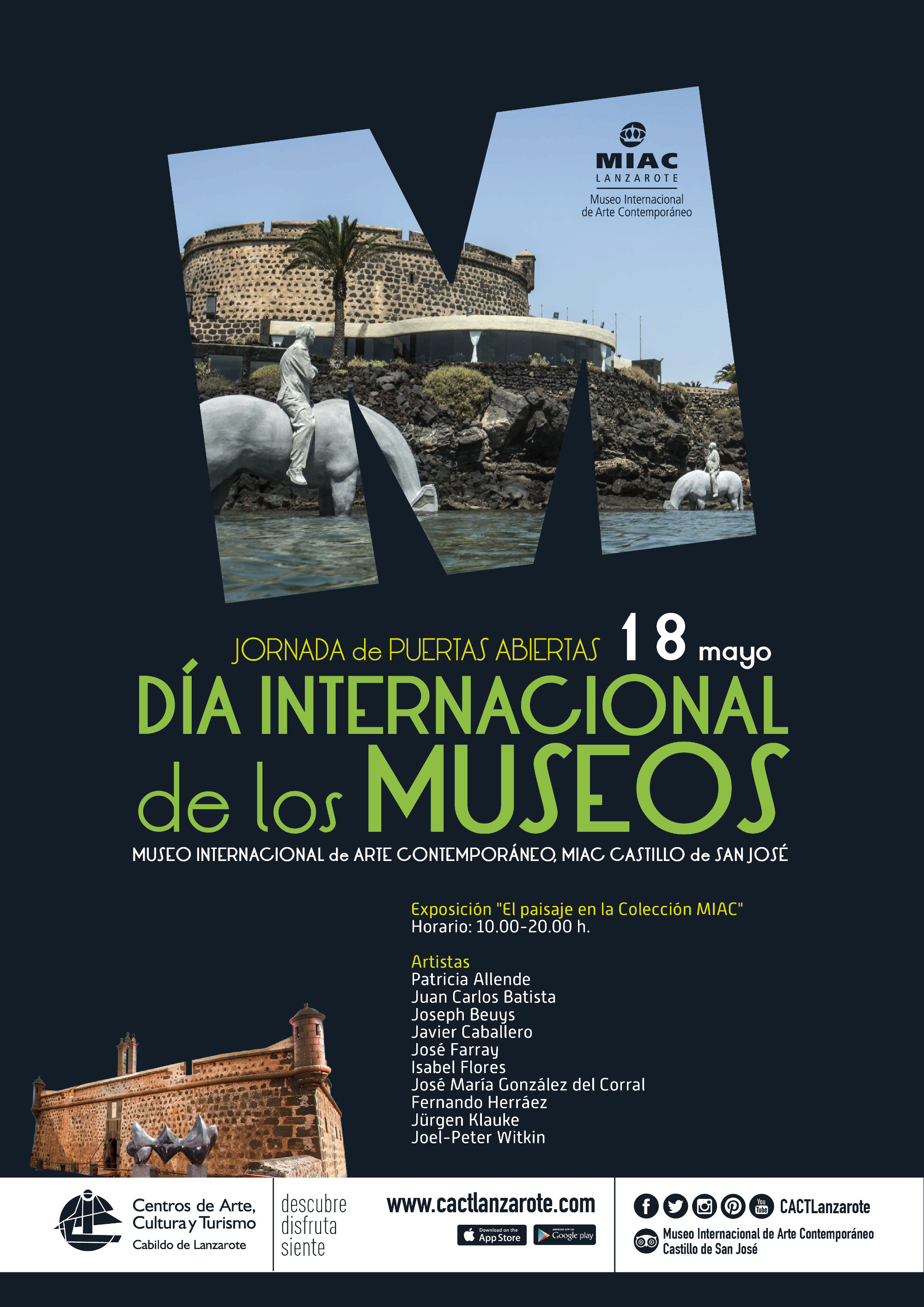 Cartel del Día de los Museos en Lanzarote