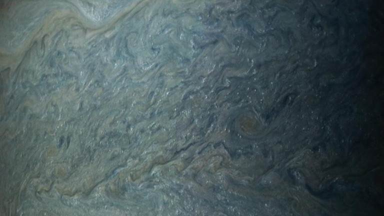 Imagen de Júpiter nevando