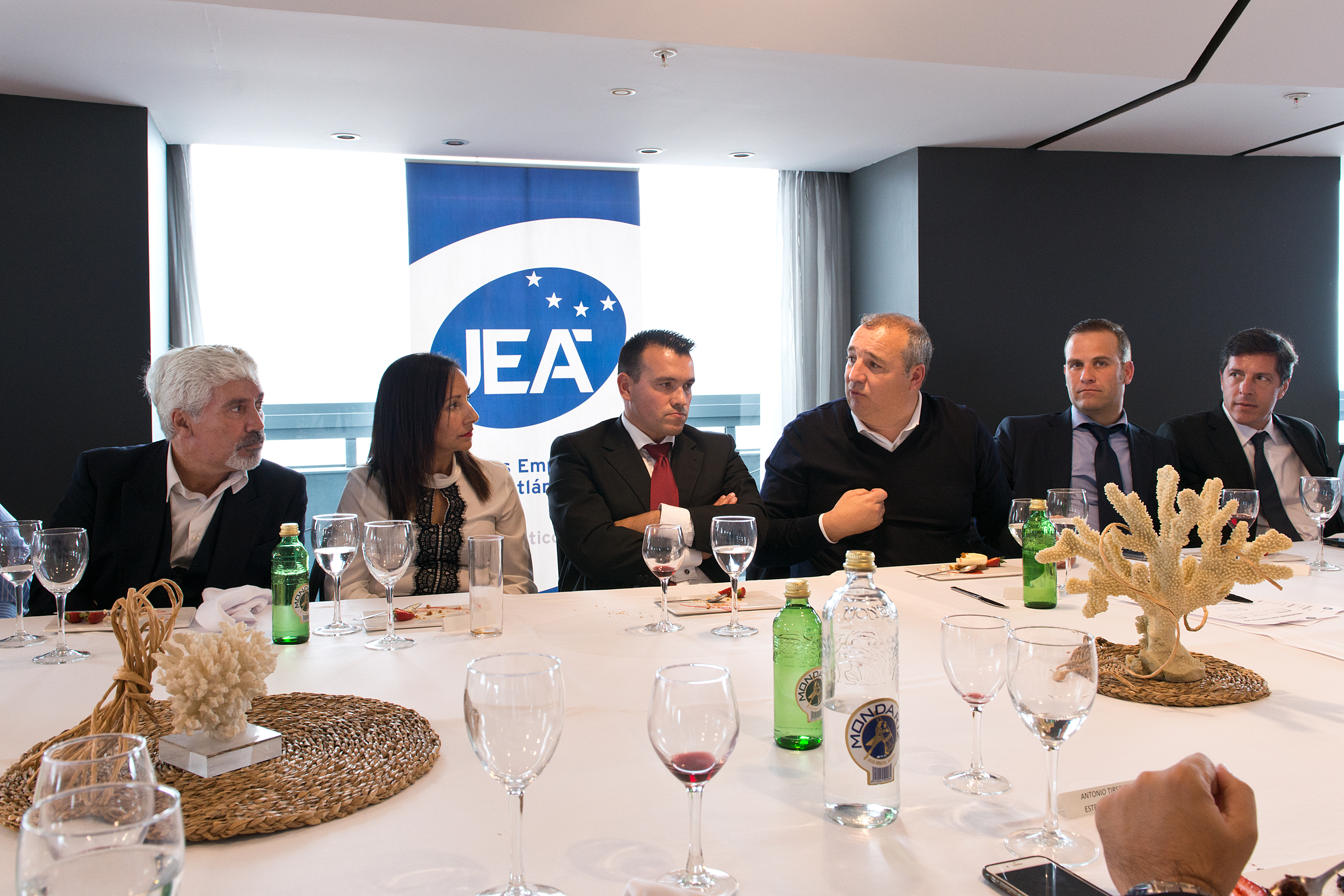 Miguel Ángel Ramírez en la reunión con los jóvenes empresarios