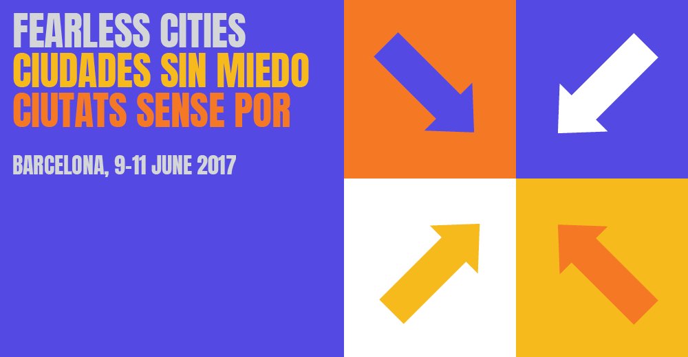 Cartel del Encuentro Municipalista de Barcelona