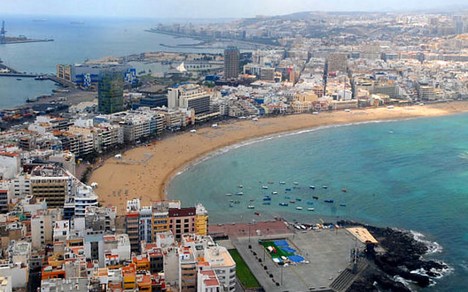 Vista aérea de Las Palmas de Gran Canaria
