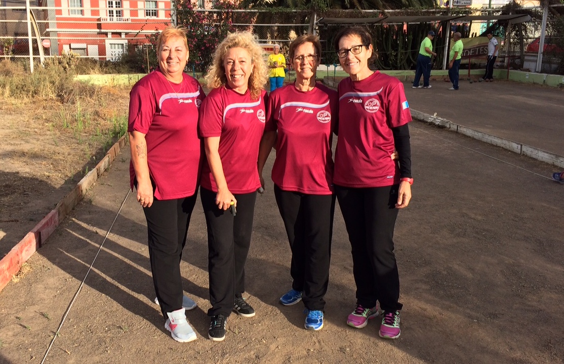 Equipo femenino de Bola Canaria