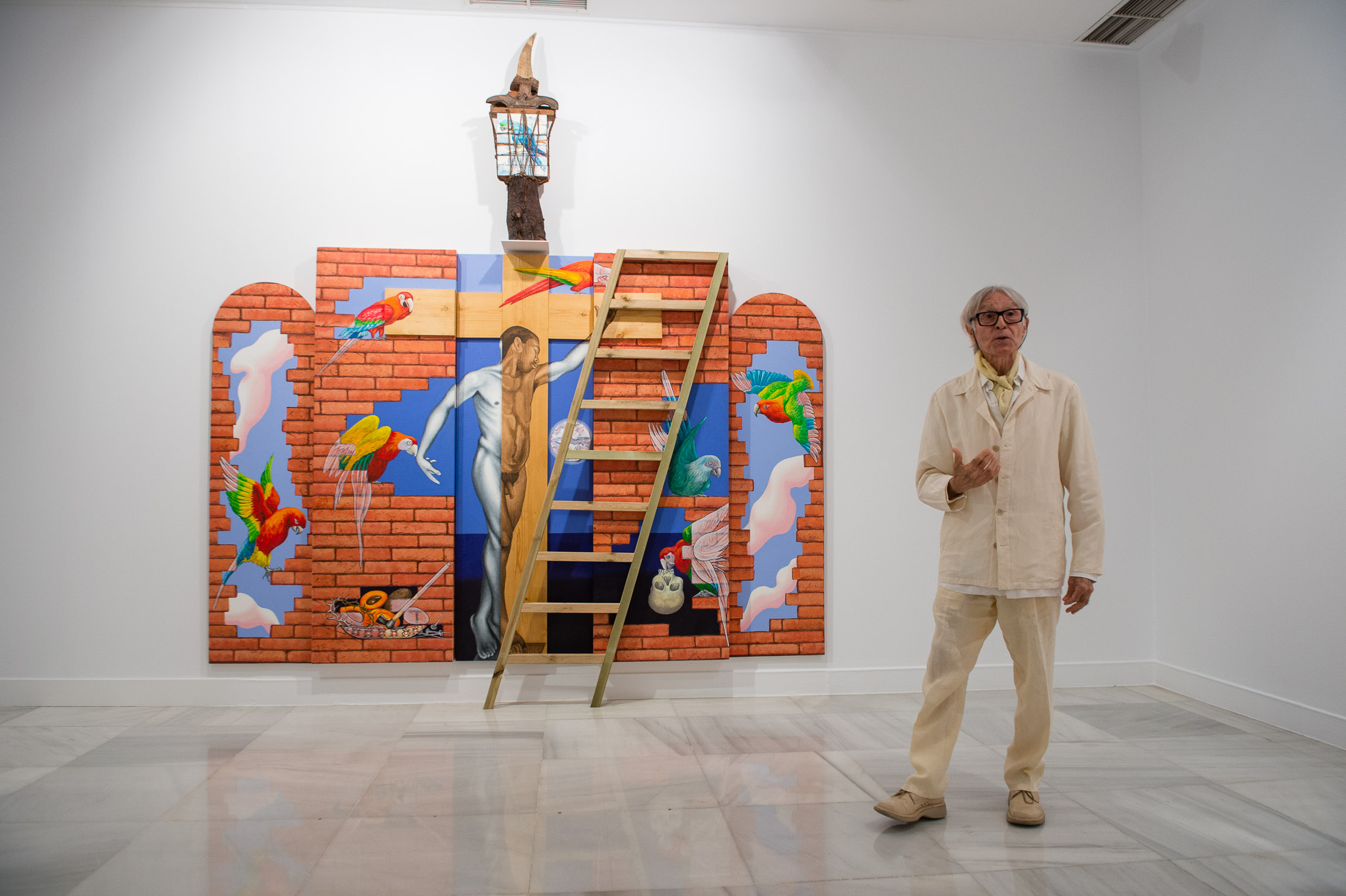 Pepe Dámaso en la exposición