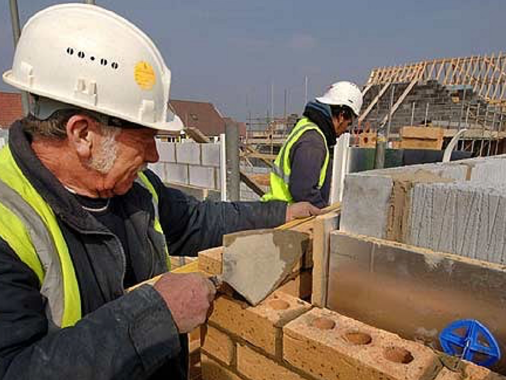 Trabajadores en una obra