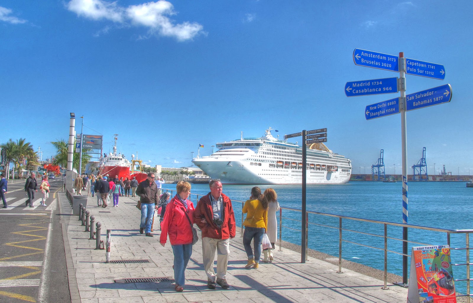 Cruceristas en Las Palmas de Gran Canaria