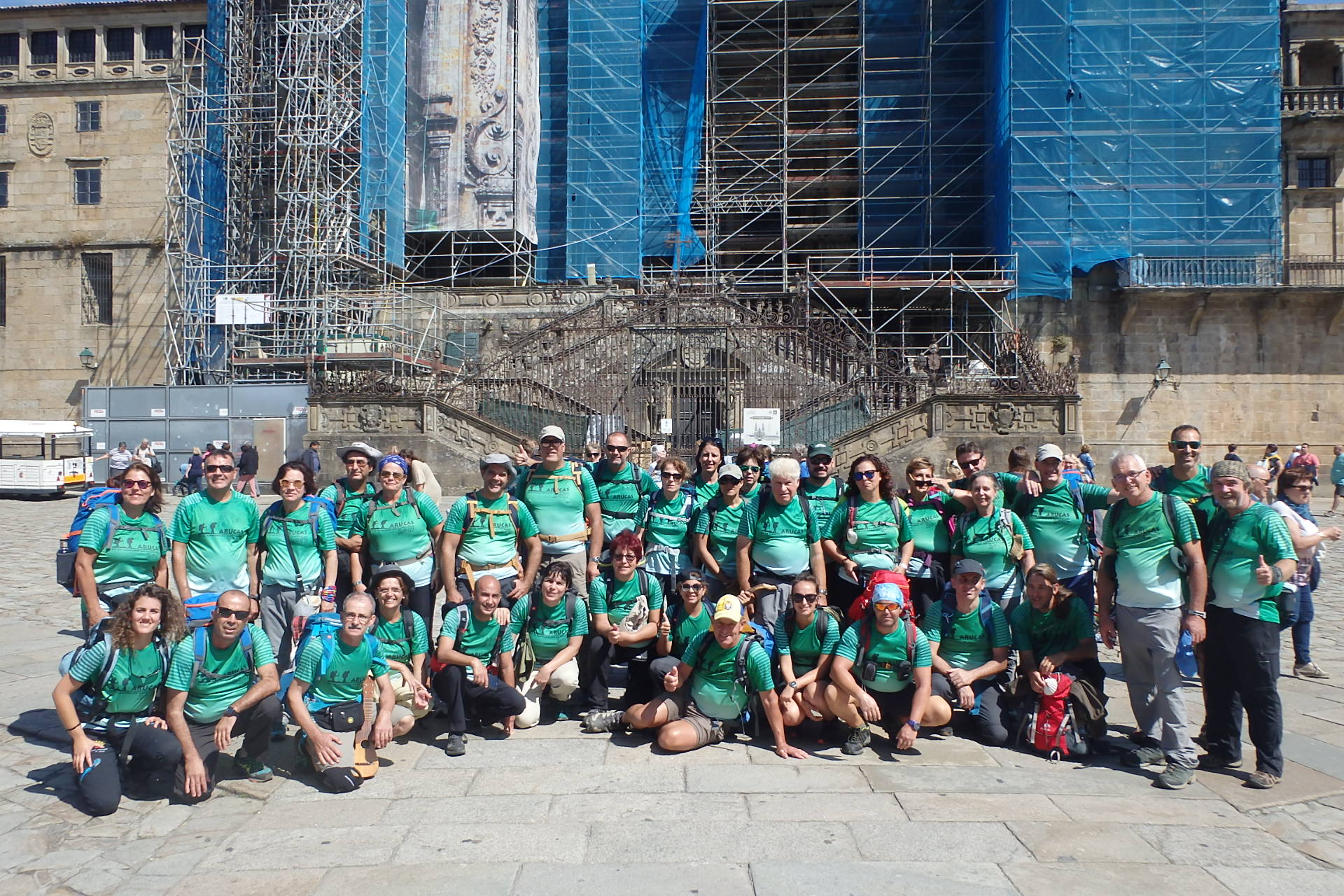 Aruquenses en el Camino de Santiago