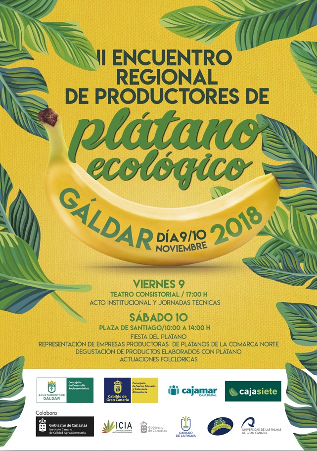 Cartel de las Jornadas del Plátano Ecológico