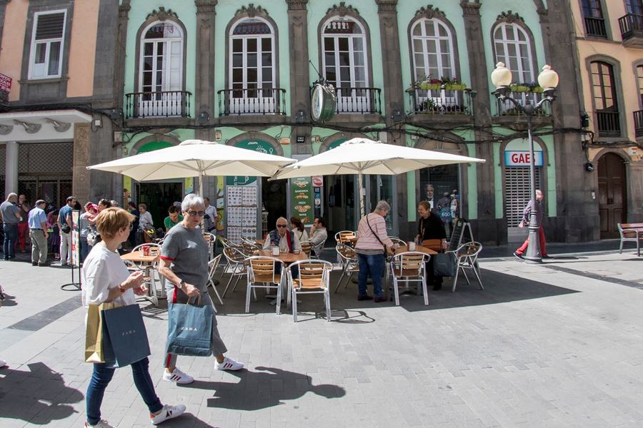 Calle Triana en Las Palmas de Gran Canaria Calle Triana en Las Palmas de Gran Canaria
