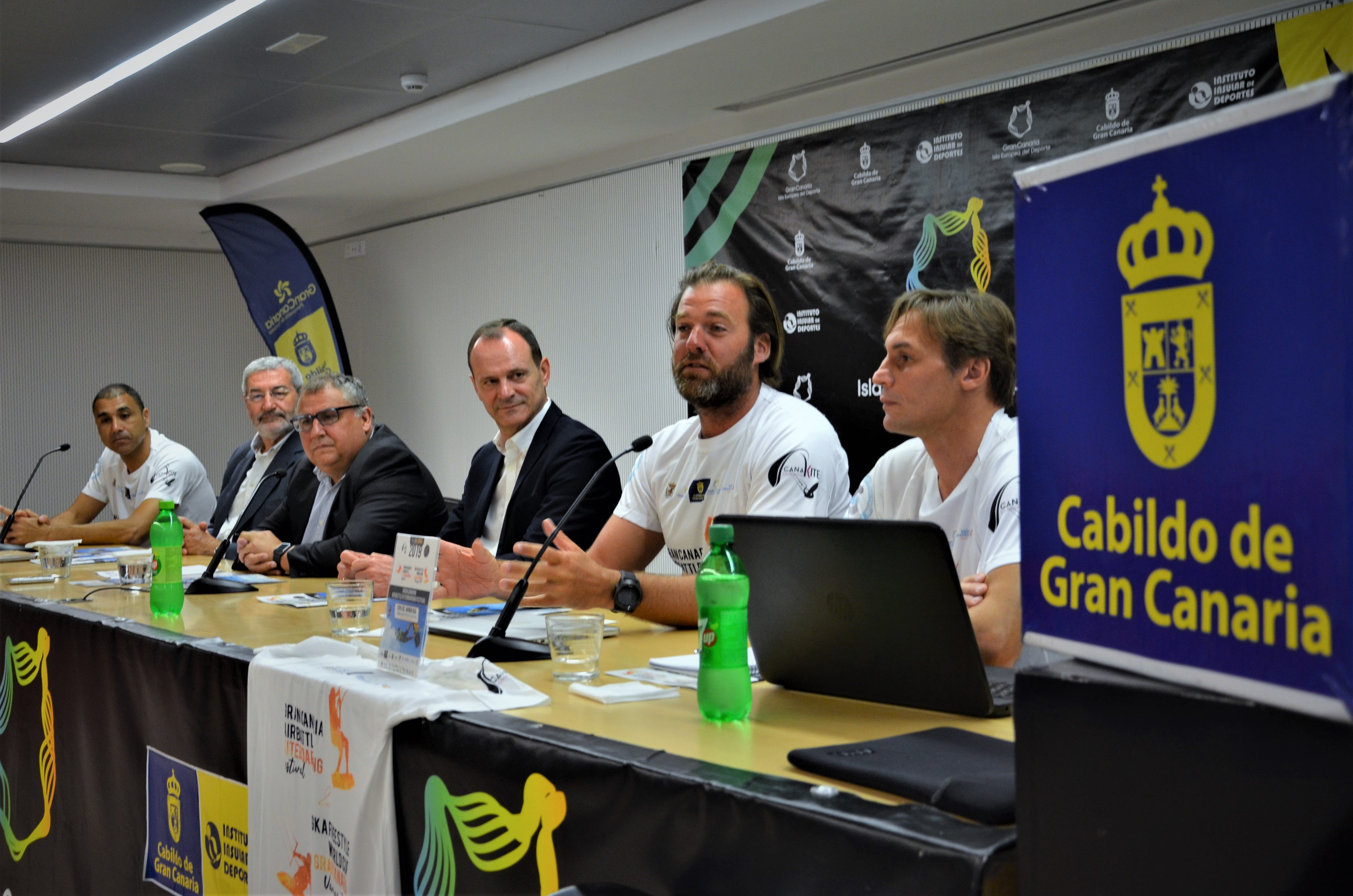 rueda de prensa el Gran Canaria Air Battle Kiteboarding Festival