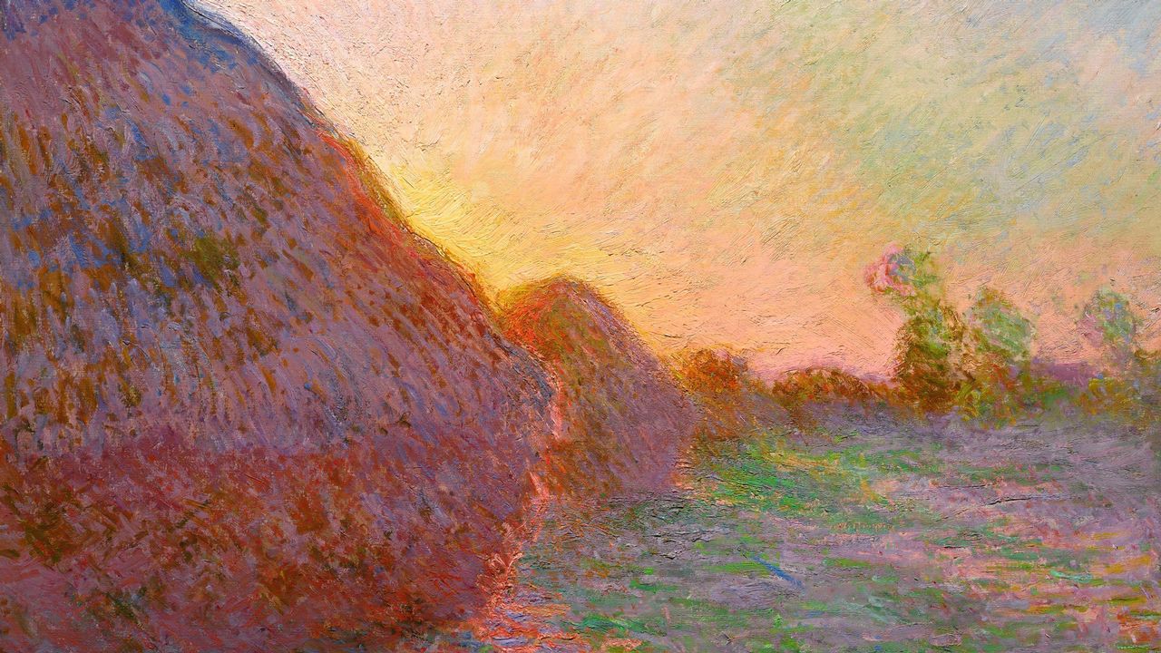 cuadro 'Meules, fin de l’été', que el artista francés Claude Monet 