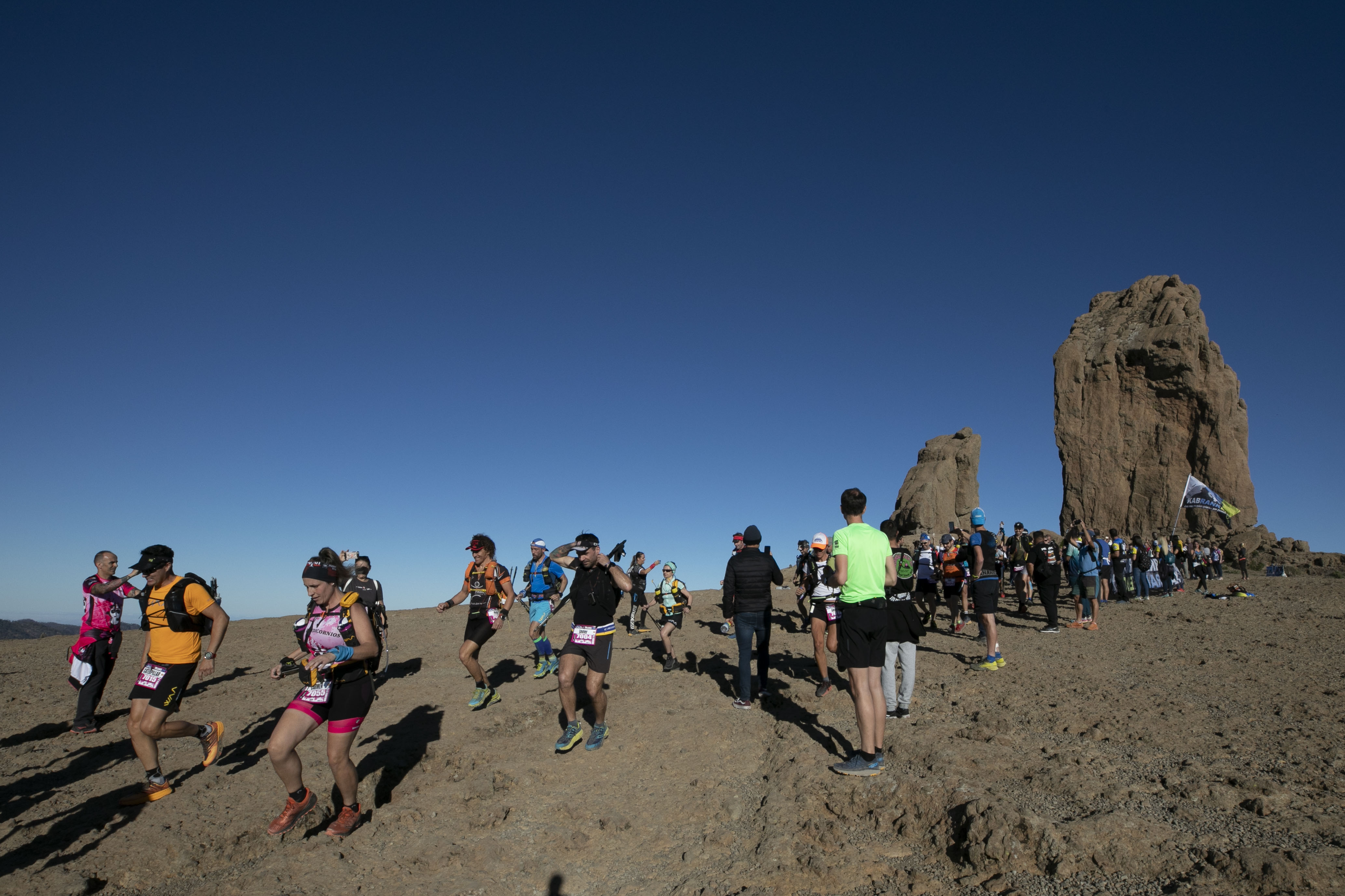 El Roque Nublo acoge la salida de la Transgrancanaria 360