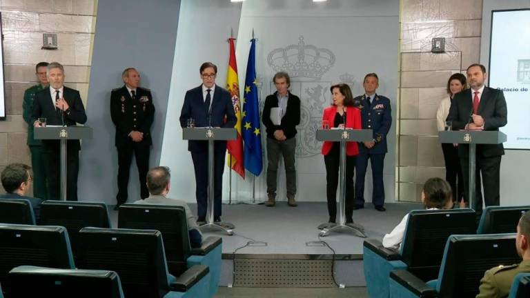 Los ministros que coordinan el estado de alarma en España