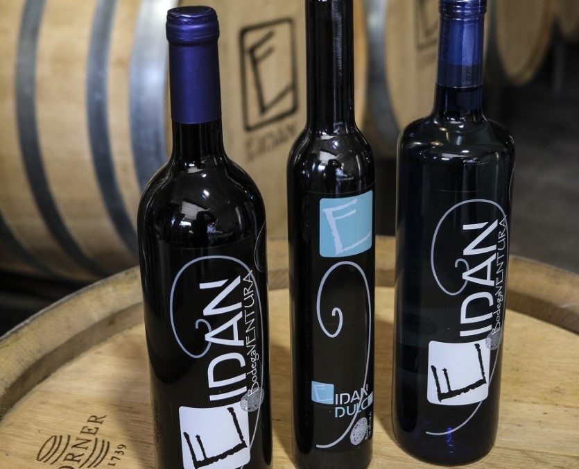 Botellas de vino Eidan de la Bodega Ventura de Gran Canaria
