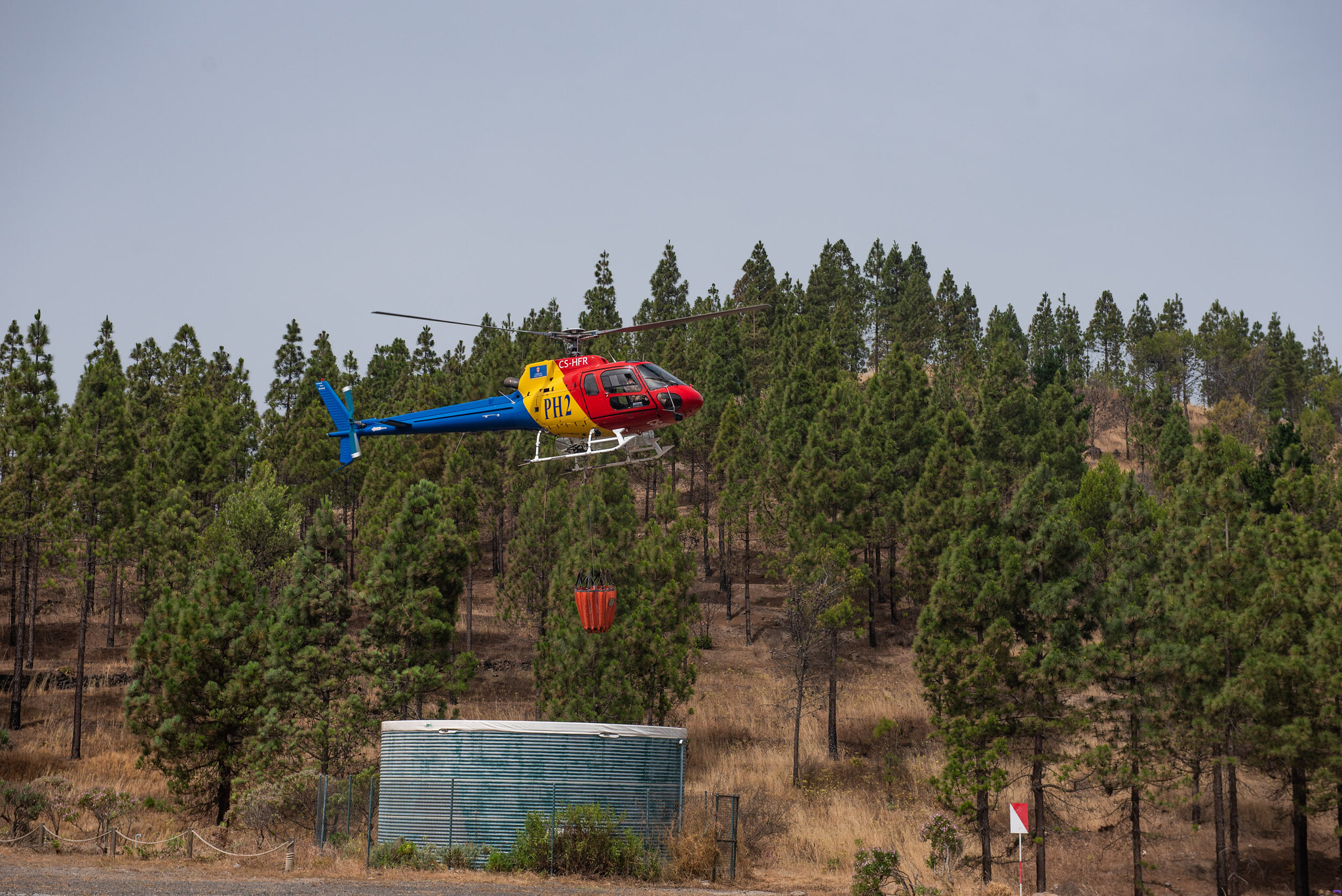 Helicóptero contraincendios. Gran Canaria