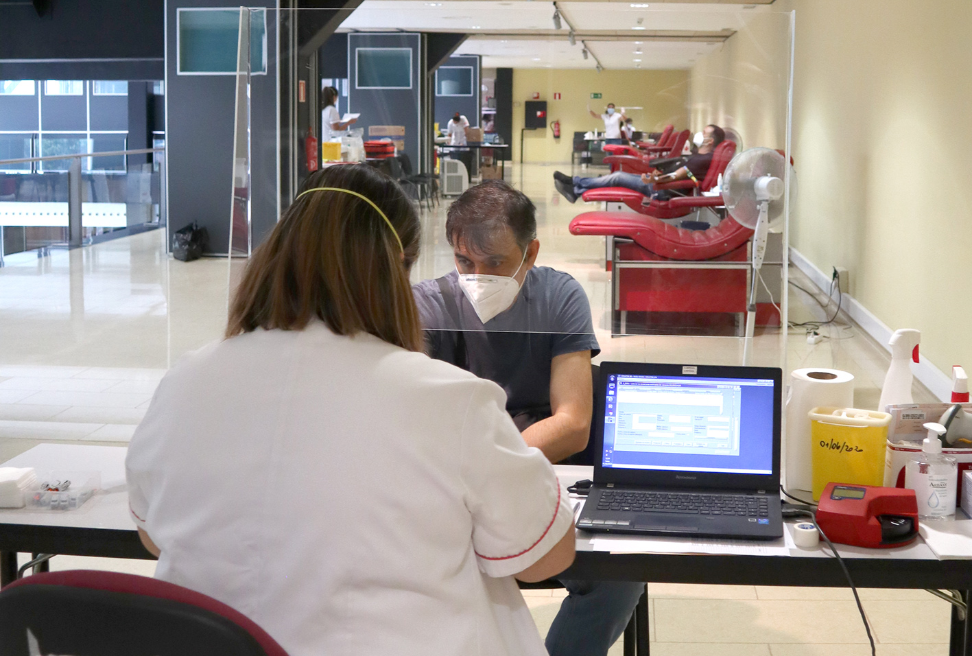 Donación de sangre en el Auditorio Alfredo Kraus