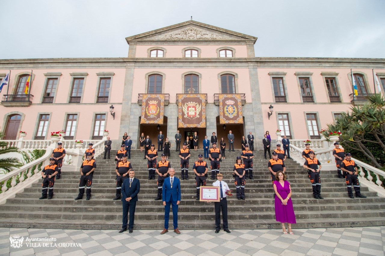 Protección Civil de La Orotava recibió la Medalla al Mérito