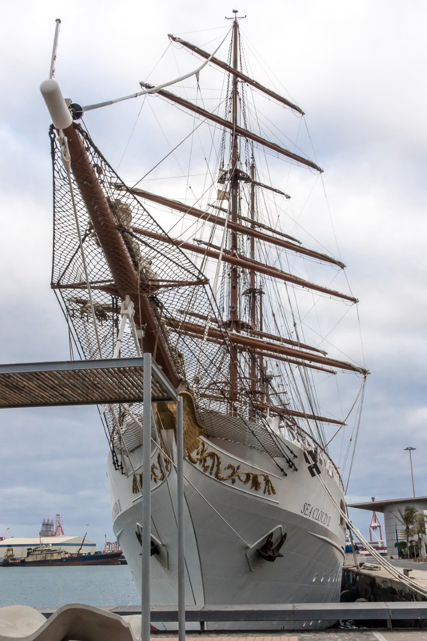 Sea Cloud y el Sea Cloud II. Muelle de Santa Catalina. Gran Canaria