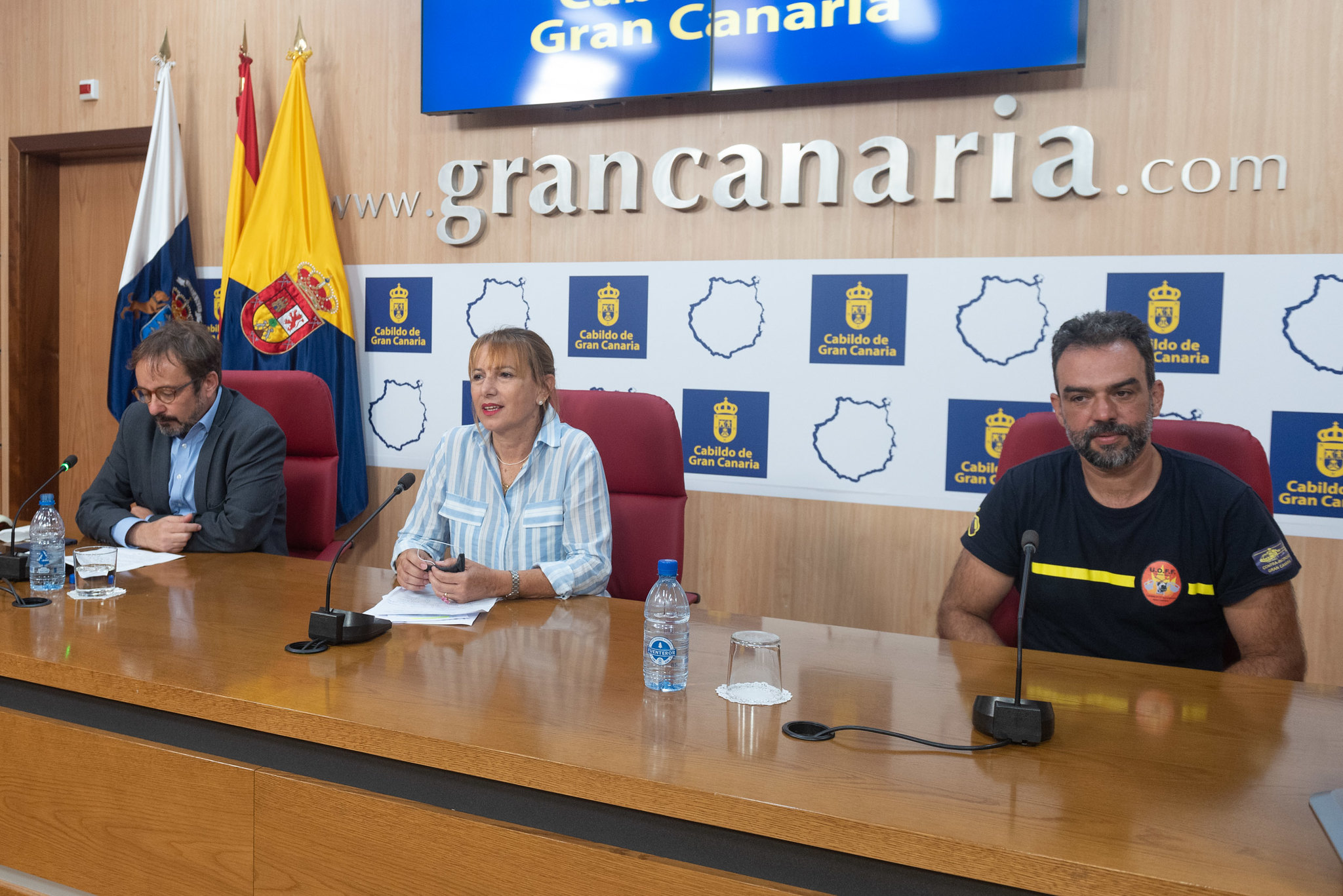 Inés Jiménez,, Raúl García Brink, y Federico Grillo. Gran Canaria