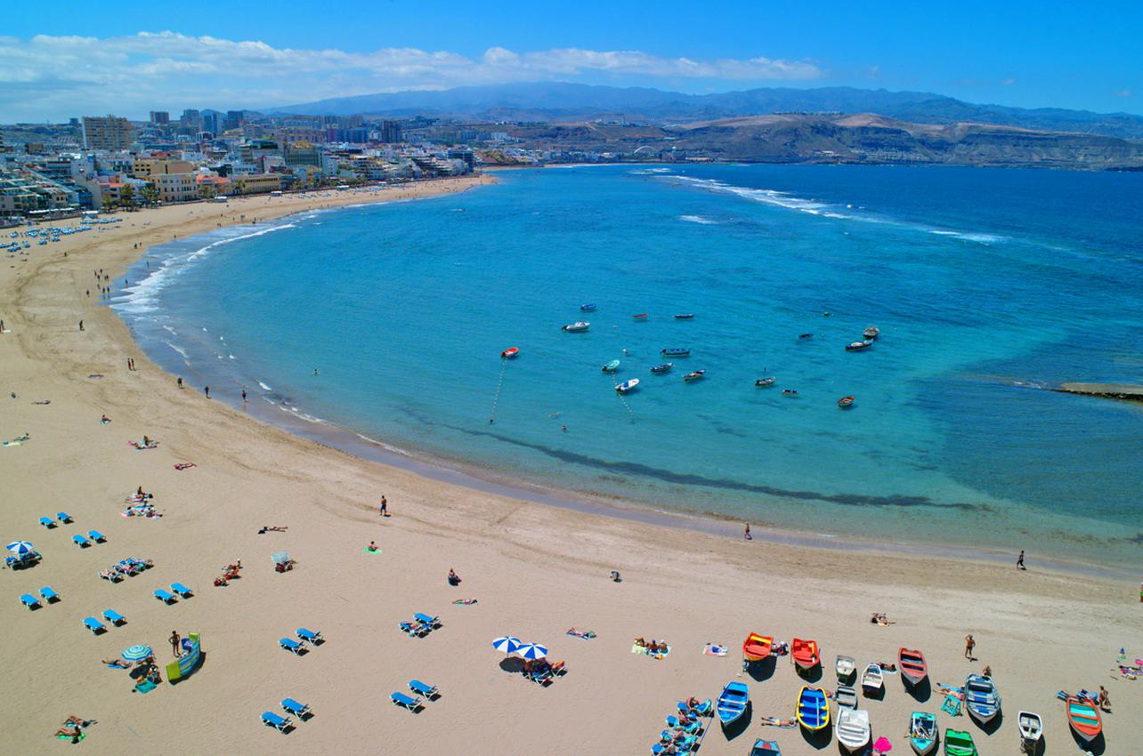 Playa de Las Canteras. Las Palmas de Gran Canaria Playa de Las Canteras. Las Palmas de Gran Canaria