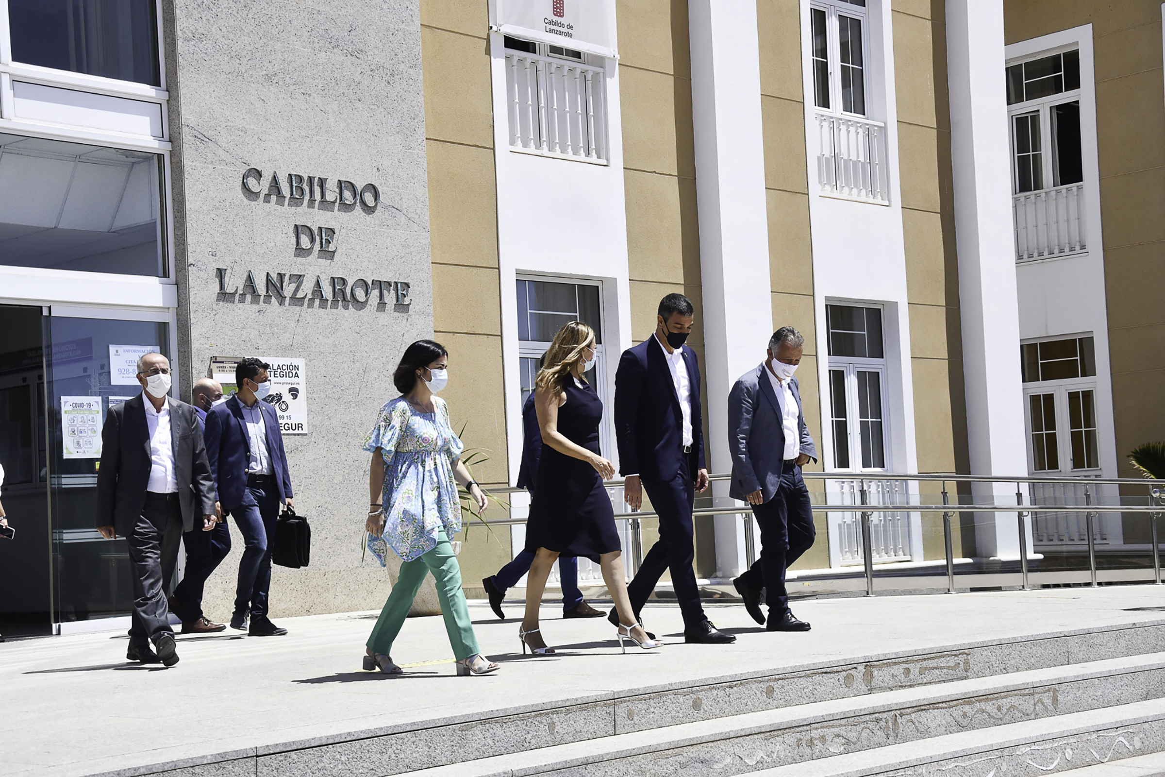 Visita de Pedro Sánchez al Cabildo de Lanzarote