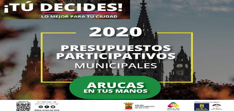Presupuestos participativos 20/21 de Arucas. Gran Canaria