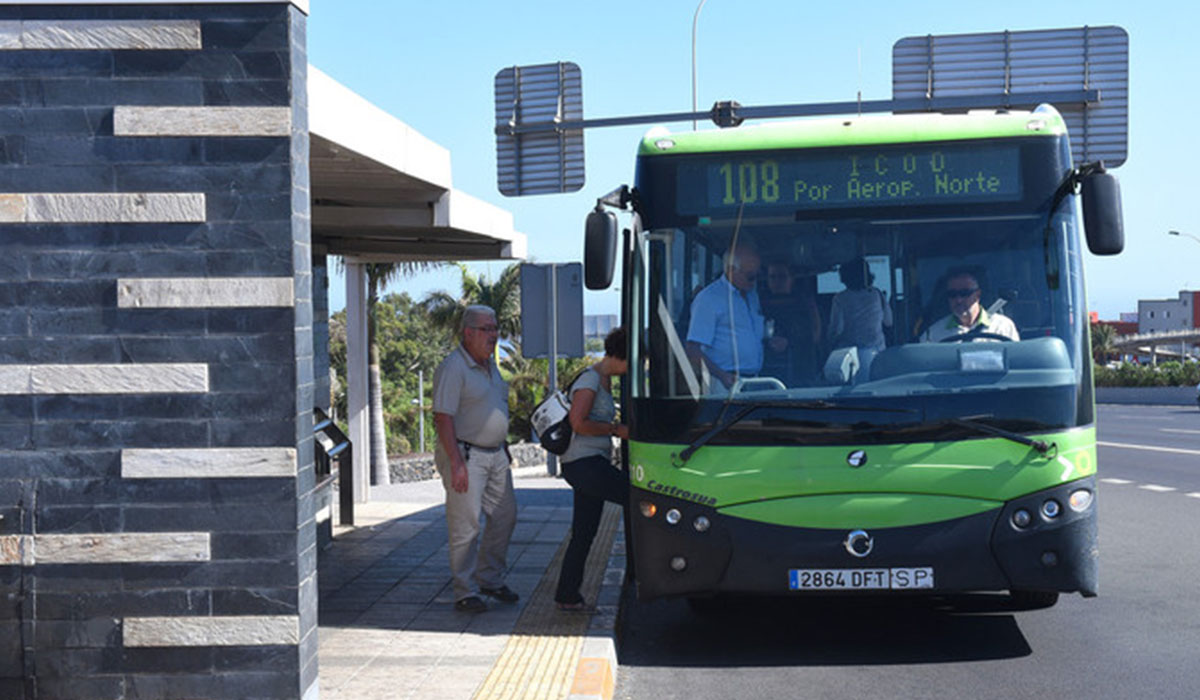 Guagua de Titsa. Tenerife guagua de Titsa