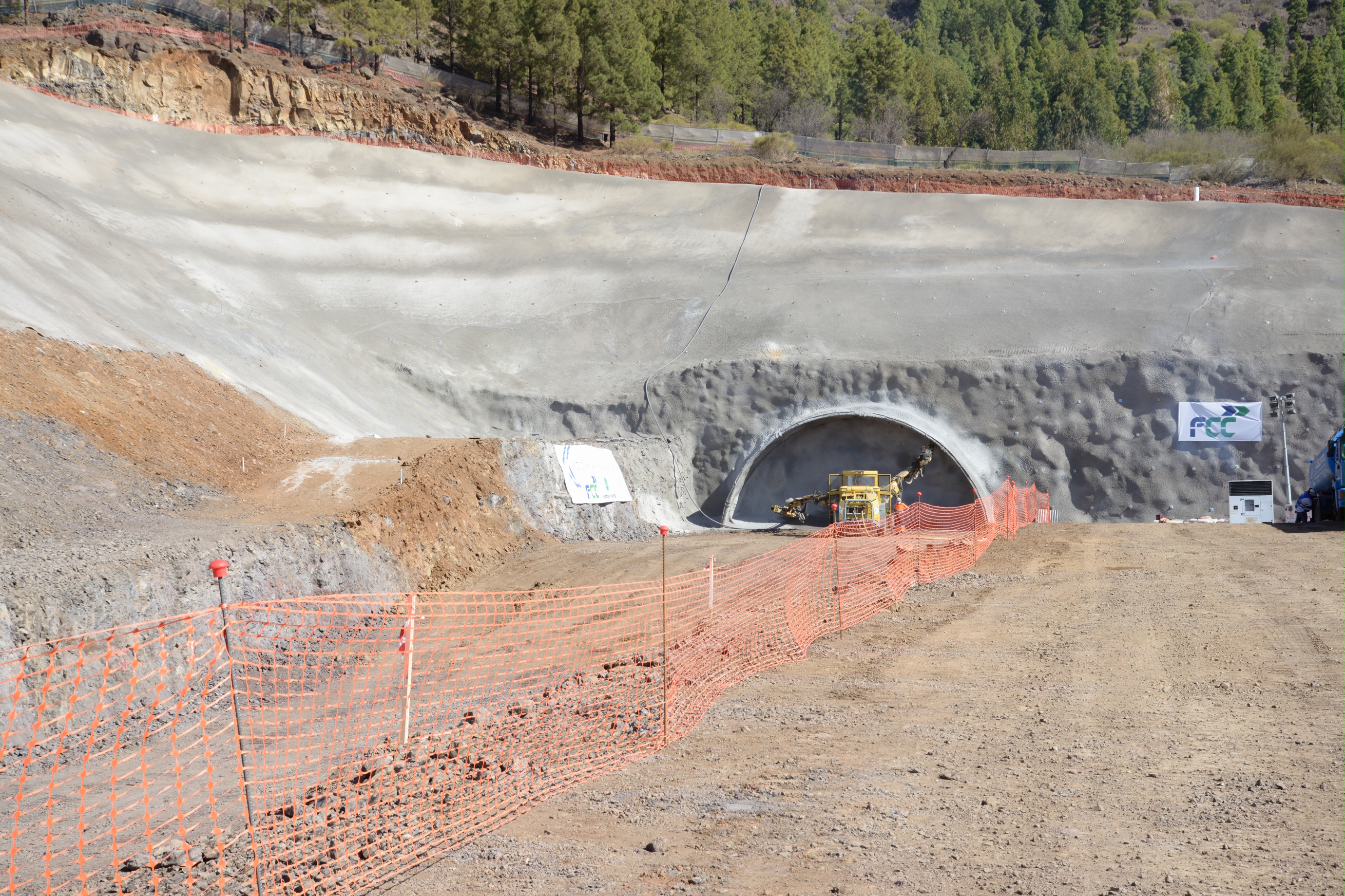 Inicio de la excavación del túnel de Erjos dentro del proyecto Cierre del Anillo Insular de Tenerife