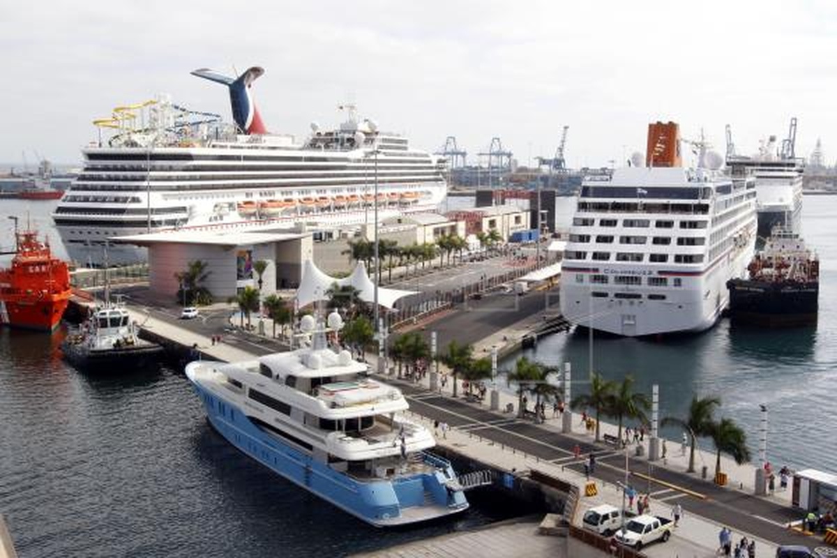 Cruceros en el muelle de Santa Catalina. Las Palmas de Gran Canaria