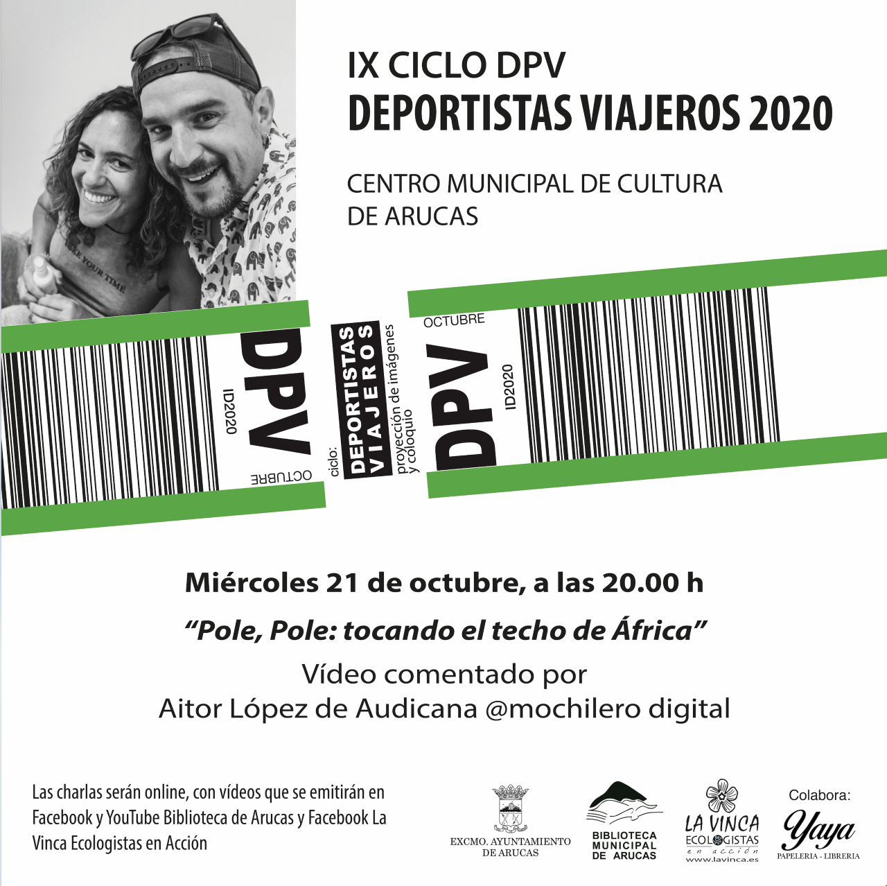 IX edición del Ciclo “Deportistas Viajeros – DPV 2020”. Arucas