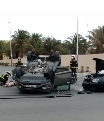Accidente en Arinaga. Gran Canaria