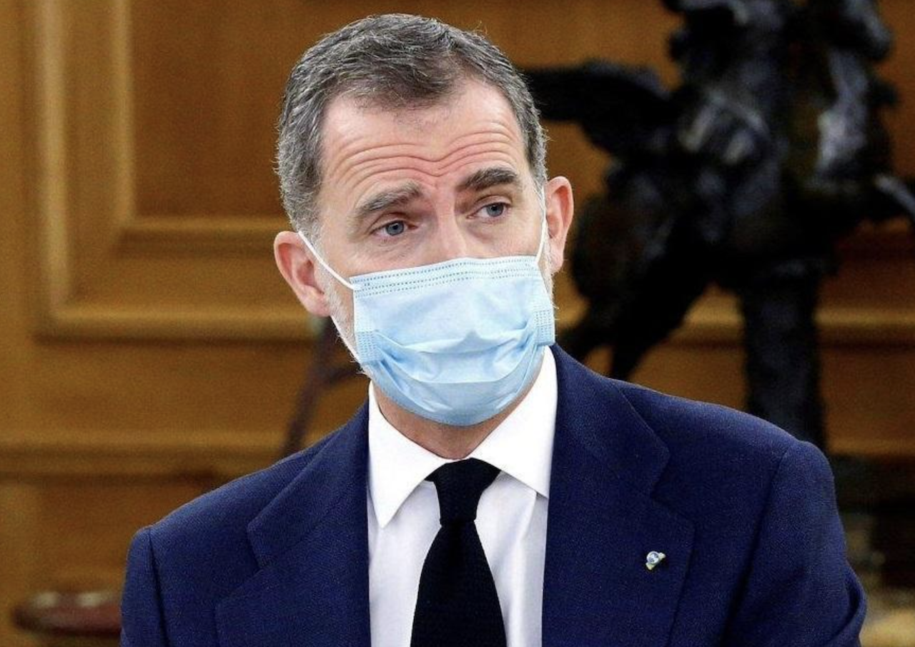 Felipe VI con mascarilla / CanariasNoticias.es