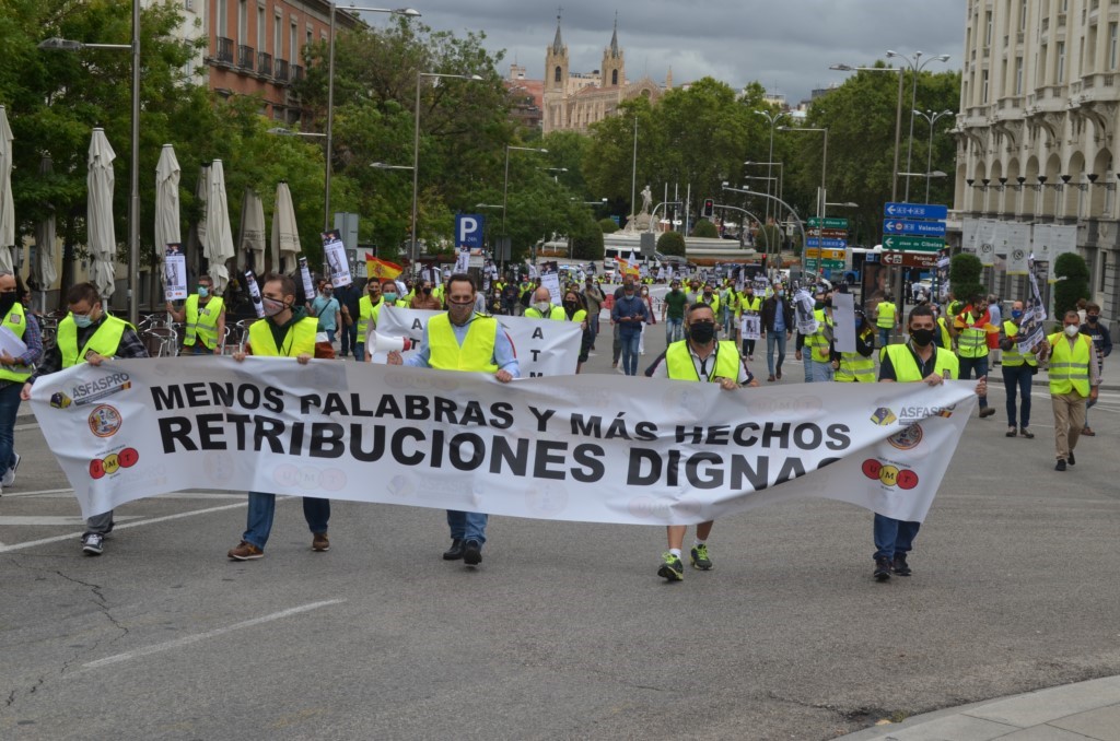 I Manifestación de Militares.  ATME y UMT