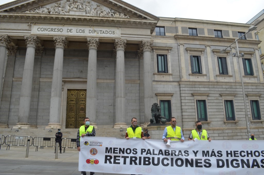 I Manifestación de Militares.  ATME y UMT