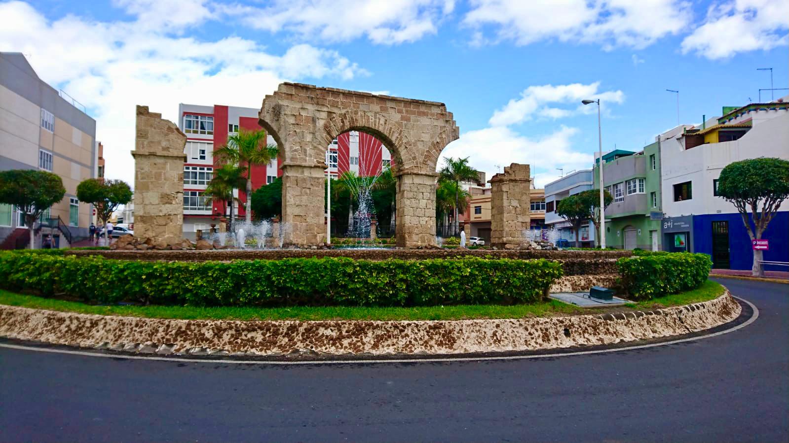 Fuente del Acueducto en Telde. Gran Canaria