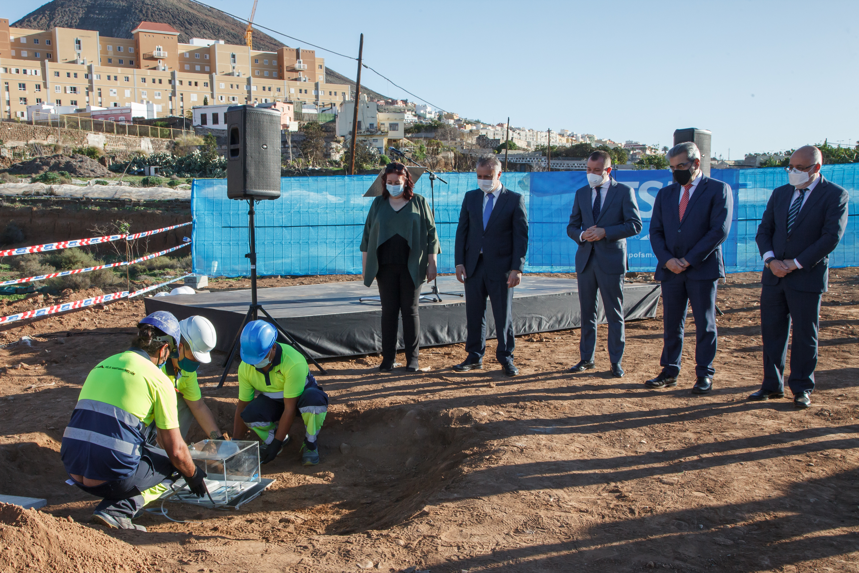 Primera piedra del IES Saulo Torón en Gáldar / CanariasNoticias.es