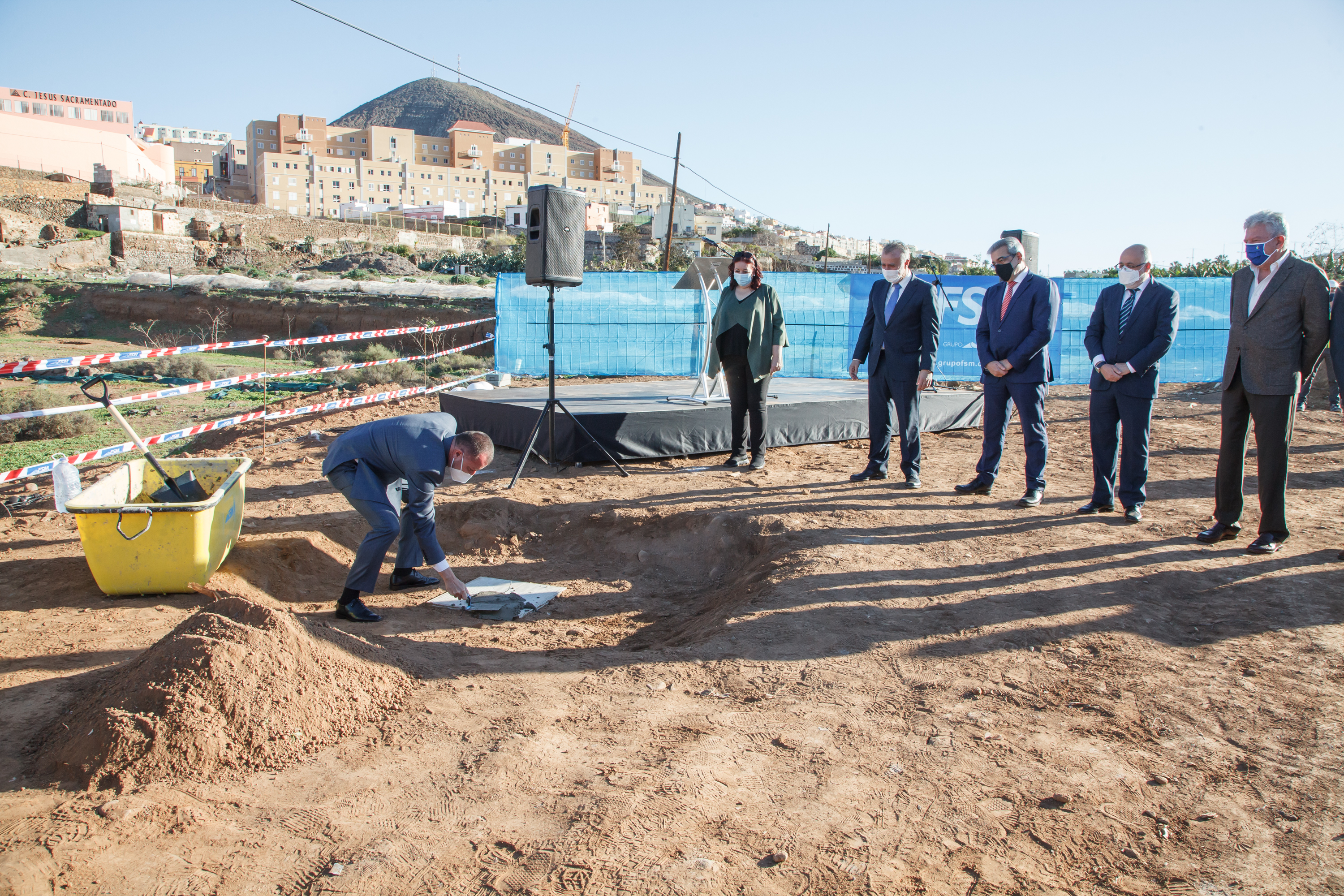 Primera piedra del IES Saulo Torón en Gáldar / CanariasNoticias.es