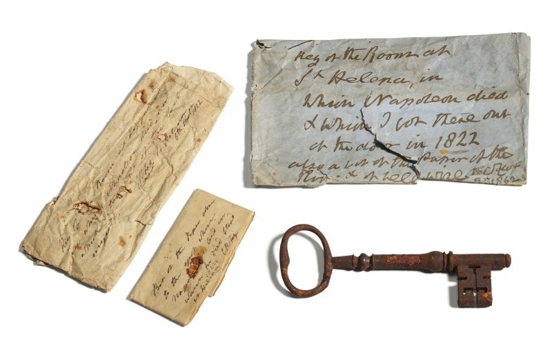 Llave de la habitación donde murió Napoleón / Sotheby's Llave de la habitación donde murió Napoleón