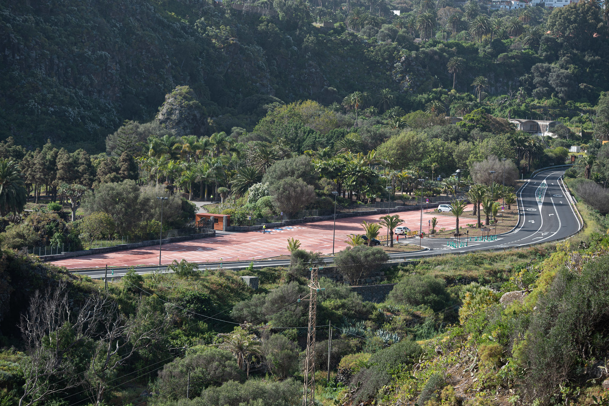 Aparcamiento inferior del Jardín Botánico Canario en Las Palmas de Gran Canaria / CanariasNoticias.es
