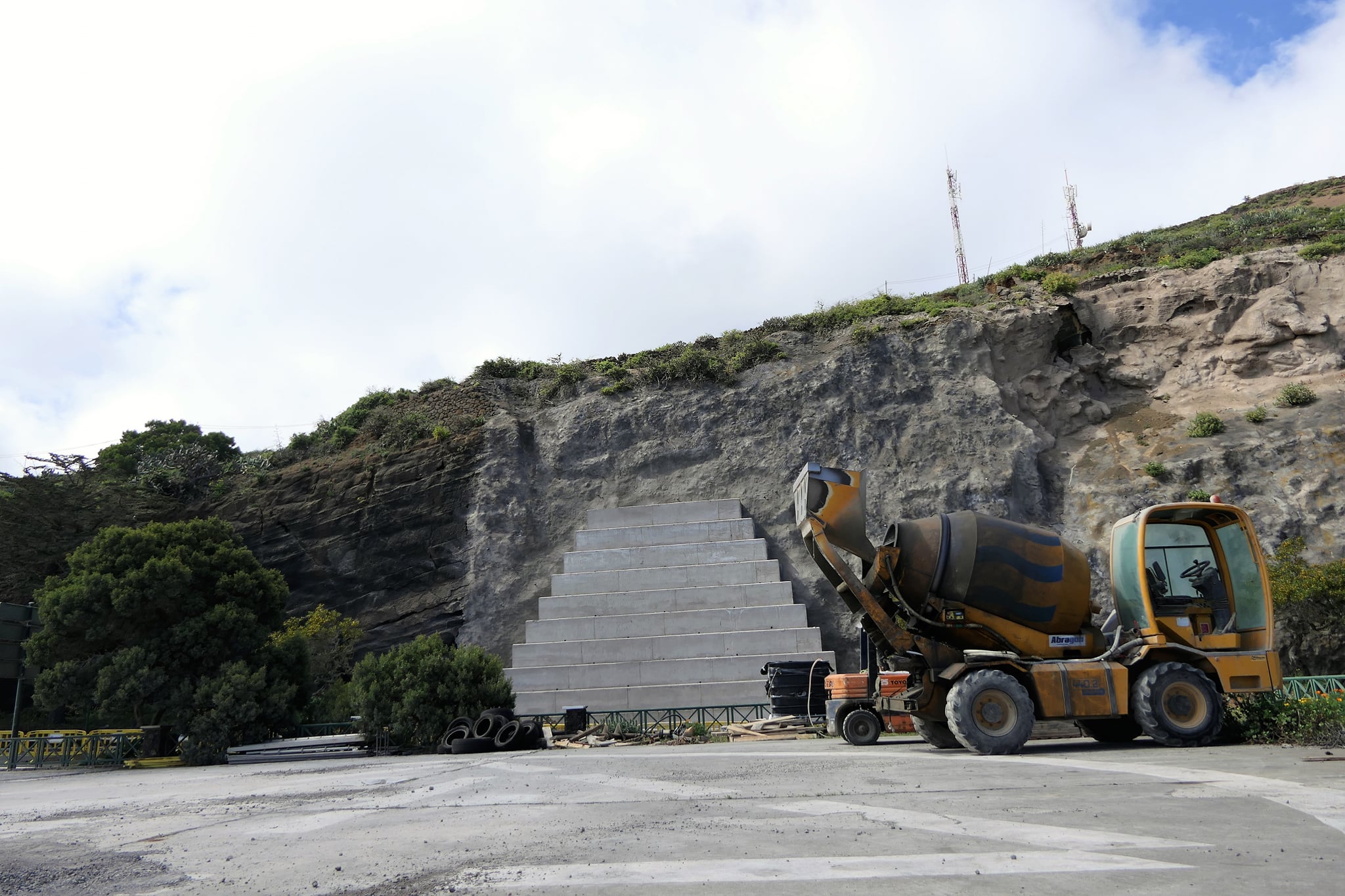 Talud en la carretera HI-2 / CanariasNoticias.es