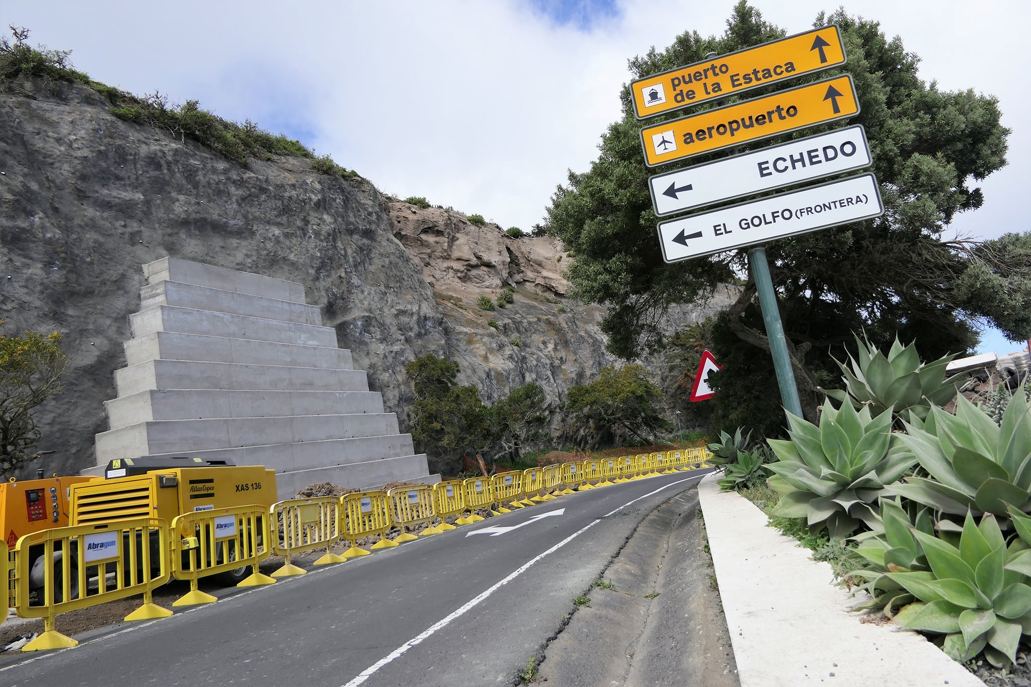 Talud en la carretera HI-2 / CanariasNoticias.es