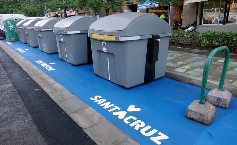 Contenedores de reciclaje de Santa Cruz de Tenerife / CanariasNoticias.es