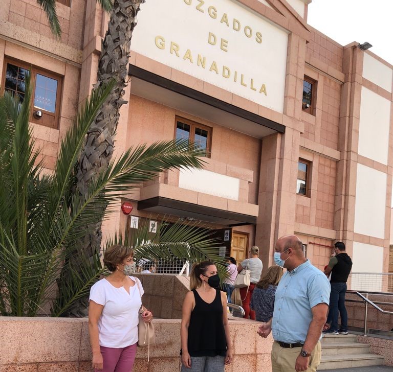 Rosa Dávila y José Domingo Regalado exigen un nuevo Palacio de Justicia en Granadilla de Abona / CanariasNoticias.es