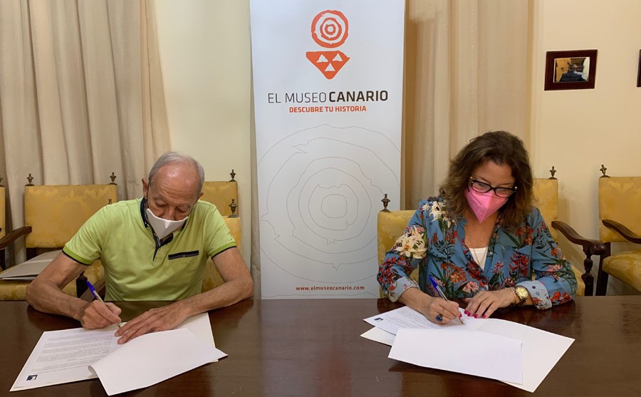 Firma del convenio de colaboración entre El Museo Canario y la Fundación Alfredo Kraus / CanariasNoticias.es