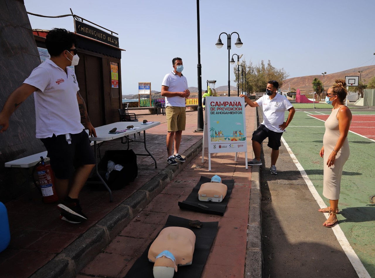 Prevención de Ahogamientos. Playa de La Garita. Arrieta. Lanzarote/ canariasnoticias