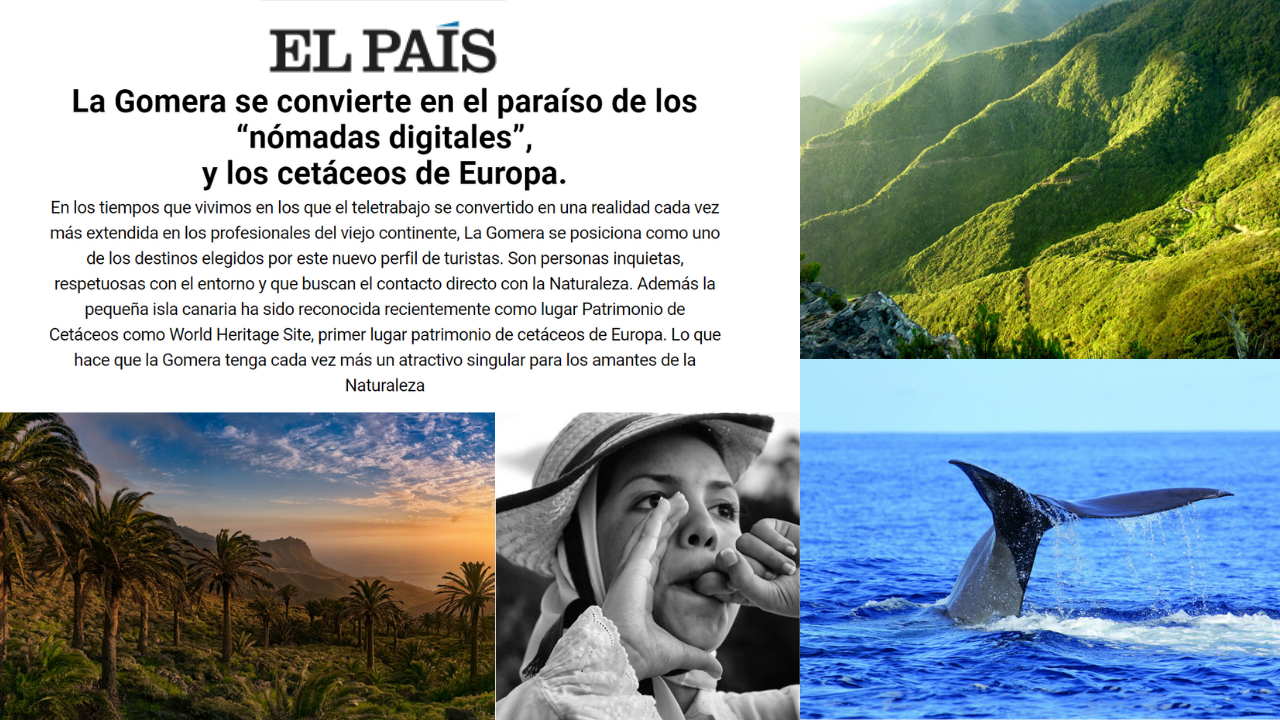 Publicación de "El viajero" sobre La Gomera Publicación de "El viajero" sobre La Gomera