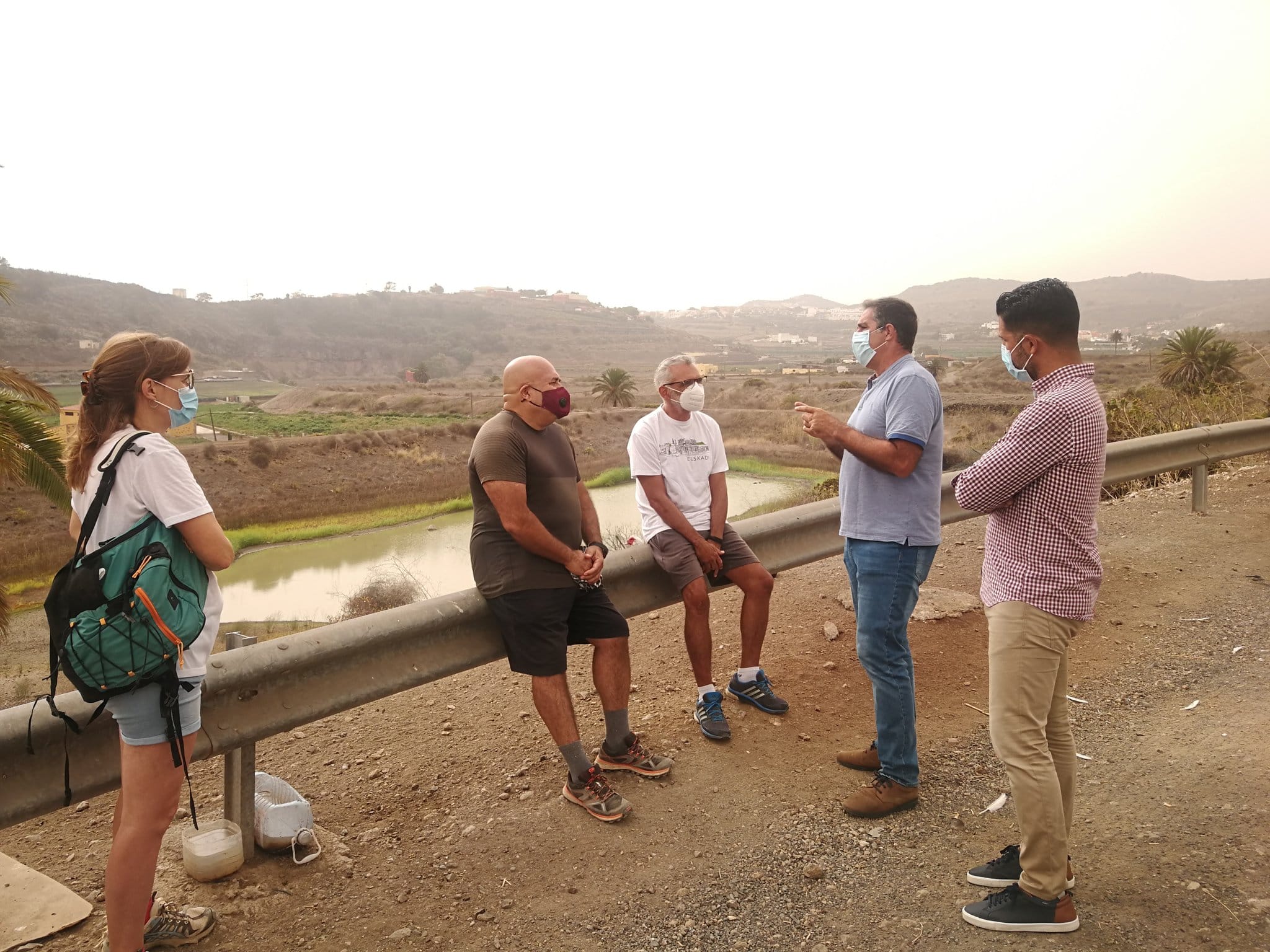 Francis Candil y David Suárez (CC) en las charcas de San Lorenzo / CanariasNoticias.es Francis Candil y David Suárez (CC) en las charcas de San Lorenzo / CanariasNoticias.es