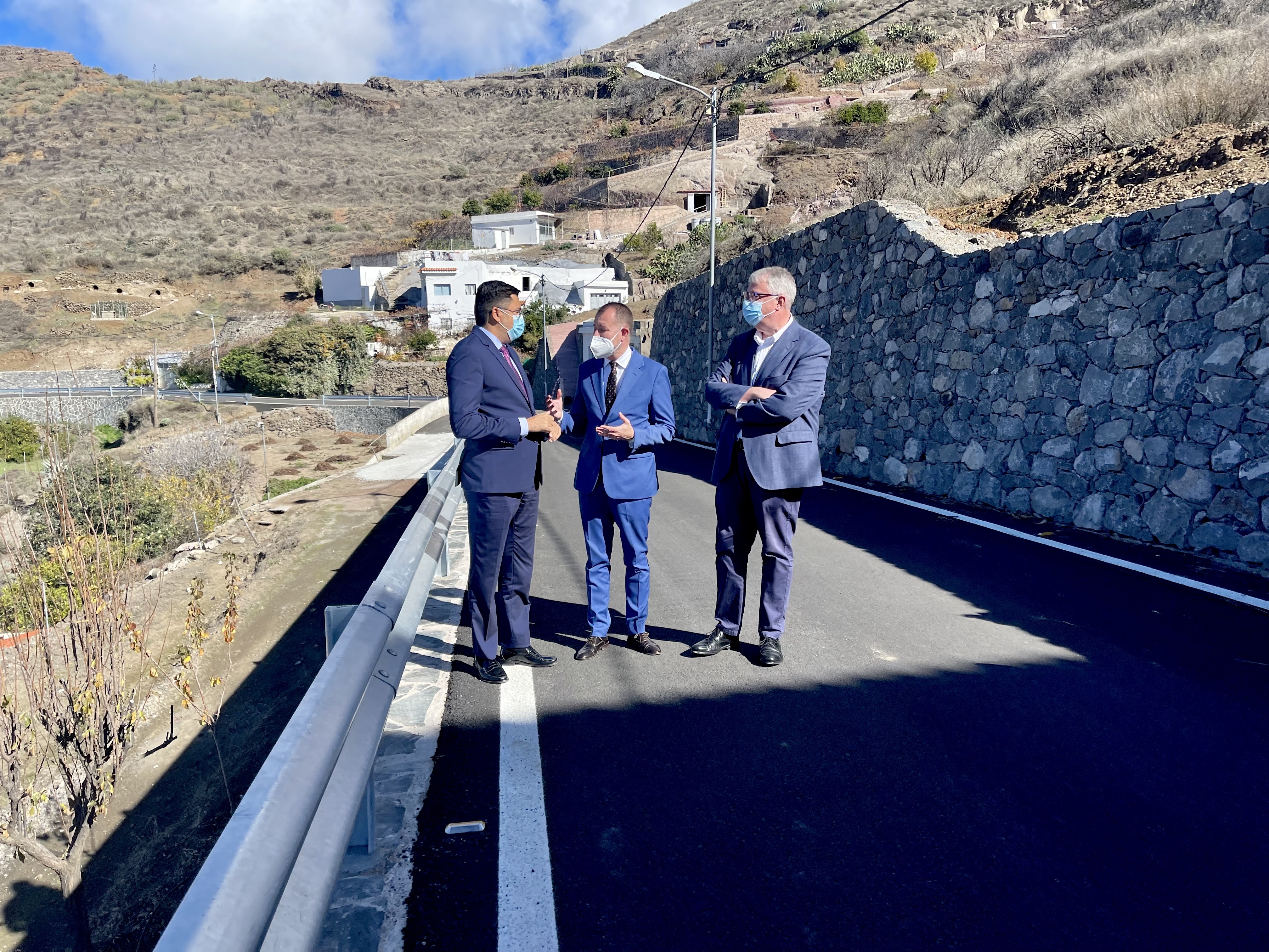 GC-224 en entre Juncalillo y El Tablado en Gáldar (Gran Canaria) / CanariasNoticias.es