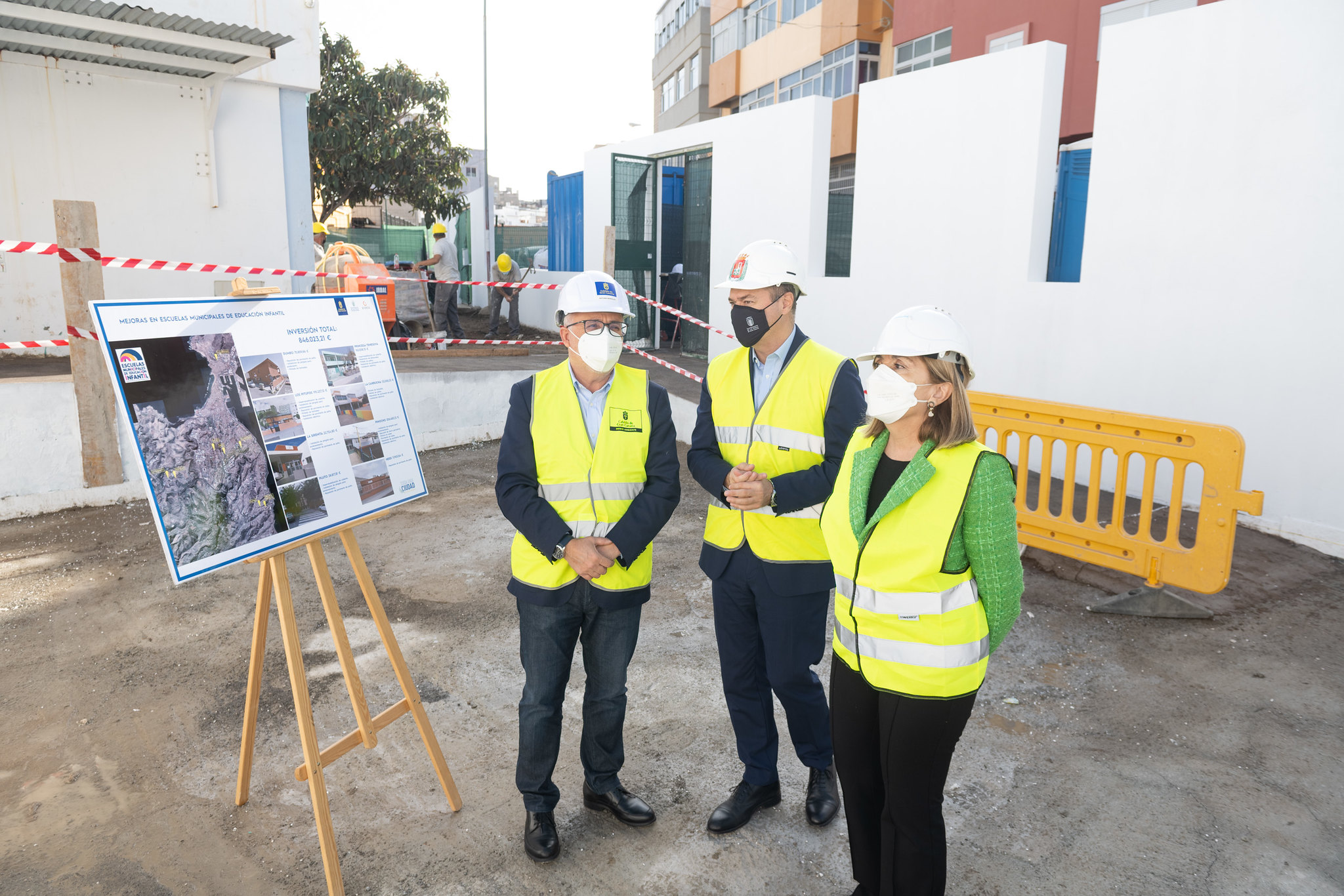 Visita a las obras de la Escuela infantil municipal Pinocho en Las Palmas de Gran Canaria / CanariasNoticias.es