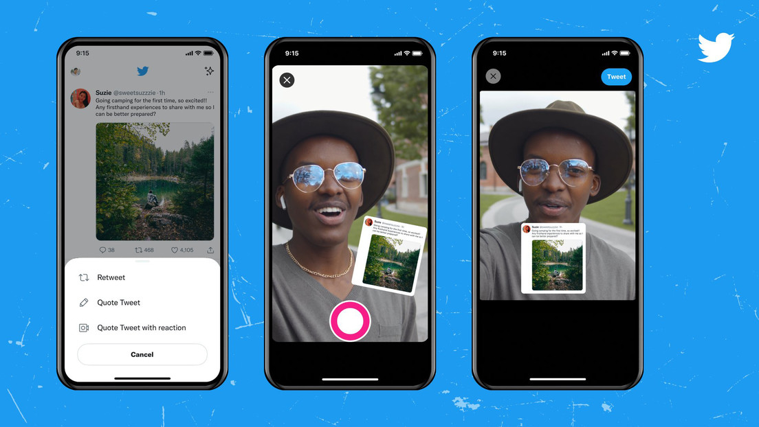 Twitter prueba la nueva función que permite reaccionar a los tuits con fotos y videos Twitter prueba la nueva función que permite reaccionar a los tuits con fotos y videos